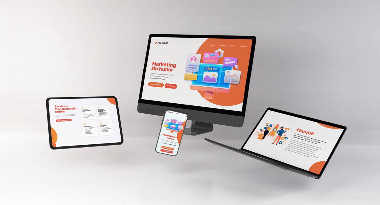 Caso de Éxito: Diseño web estratégico para captar clientes (FlamUP)