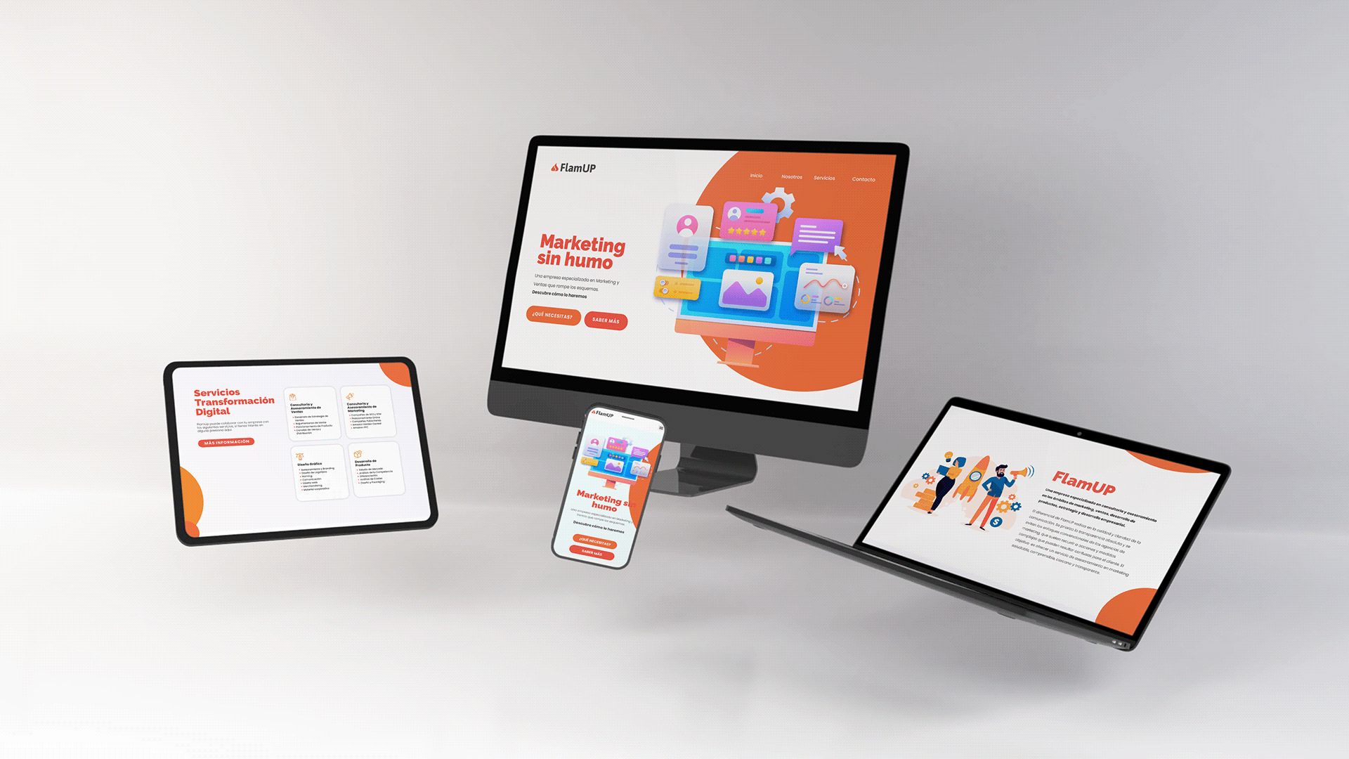 Caso de Éxito: Diseño web estratégico para captar clientes (FlamUP)