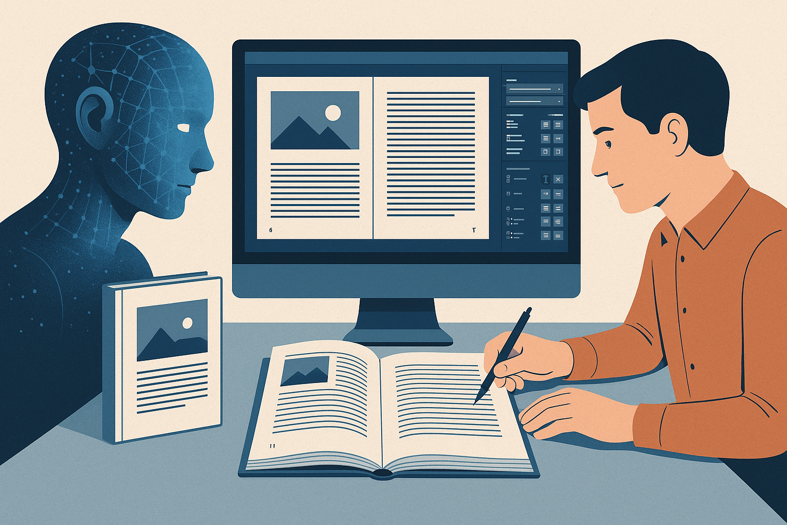 El rol real de la IA: Asistencia de contenido, no de producción